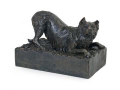 Urna escultura perro 'Border Collie'