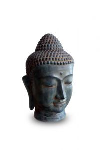 Miniurna cabeza de Buda en bronce