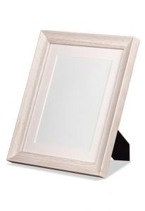 Marco de fotos madera blanca 24x18 cm
