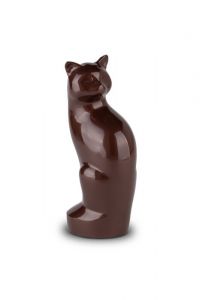Urna gato marrón