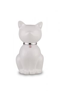 Urna de gato 'Nuna' blanco