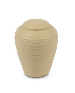 Mini urna funeraria de cerámica 'Art for Eternity' beige