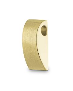 Joyería para ceniza 14 kt. Oro amarillo rectángulo