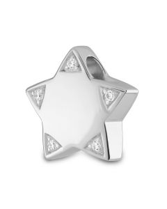 Colgante para cenizas estrella con piedra zirconia