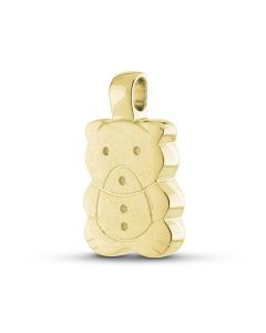 Joyería para ceniza 14 kt. Oso de peluche en oro amarillo