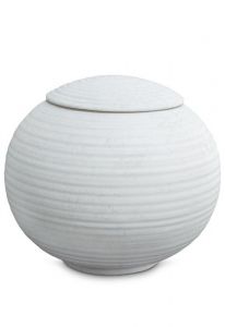 Urna para cenizas de porcelana 'Sfera' - Hielo