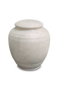 Mini urna funeraria de porcelana 'Classica' - Tortora