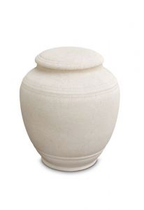 Mini urna funeraria de porcelana 'Classica' - Beige