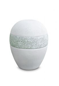 Mini urna para cenizas de porcelana 'Planet' - Hielo y agua