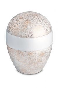 Urna para cenizas de porcelana 'Planet' - Pure Gold Stardust