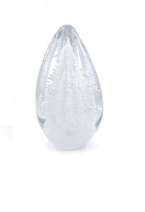 Miniurna funeraria incineración cristal 'Gota'