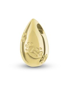 Colgante para cenizas con huella (14 kt. Oro amarillo)