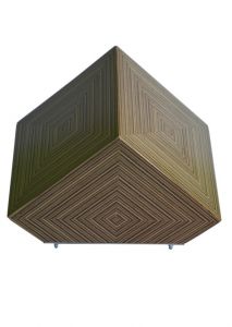 Urna funeraria de madera contrachapada