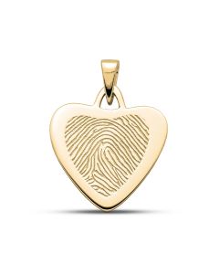Joya de huella dactilar 'Corazón' Ø 2.3 cm