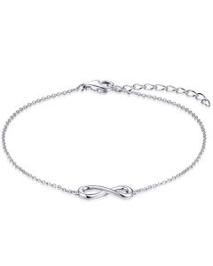 Pulsera conmemorativa Infinity de plata