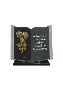 Memorial libro con rosas
