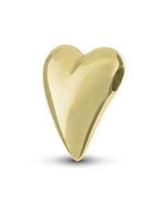 Joyería para ceniza 14 kt. corazón de oro amarillo