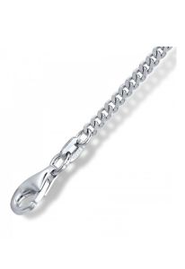 Collar tipo gourmet de plata para joyas conmemorativas - 50 cm