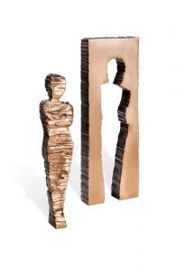 Escultura funeraria Cubo, femenino – decoración funeraria – 3D, libre, con taco de fijación en la parte inferior