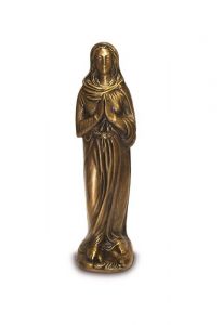 Escultura conmemorativa de María con manos juntas – hecha de bronce