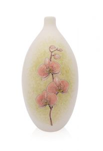 Urna cenizas pintada a mano 'Orquídea' rosa