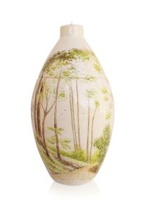 Miniurna pintada a mano 'Paisaje forestal'