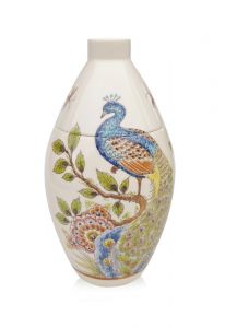 Miniurna pintada a mano 'Pavo real'