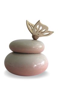 Urna funeraria cerámica 'mariposa'