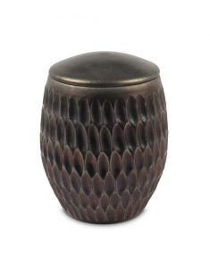 Urna para cenizas de cerámica - Lila dorado