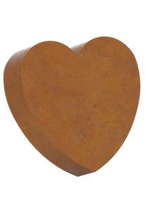 Miniurna acero corten 'Corazón'