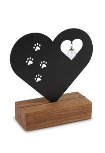  Escultura conmemorativa con compartimentos para cenizas ‘Corazón con huellitas’