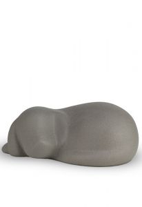 Urna 'Perro acostado' gris