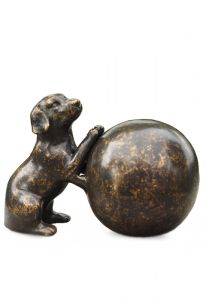 Miniurna bronce 'Perro'