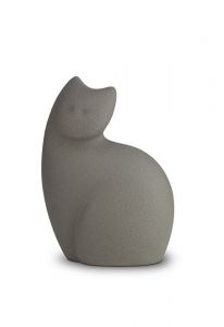 Urna funeraria de gato gris