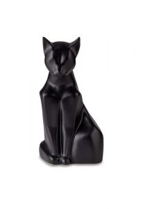 Urna para ceniza de gato negro satinado