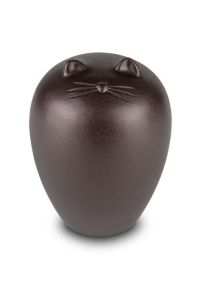Urna para gato marrón rojizo