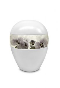 Mini urna funeraria porcelana 'Orquídeas'