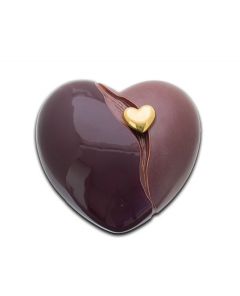 Mini urna funeraria cerámica con forma de corazón
