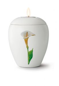 Miniurna ceramica con vela 'Arum'