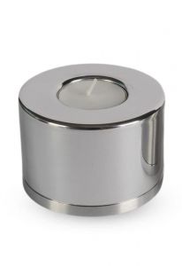 Miniurna aluminio cilindro con vela