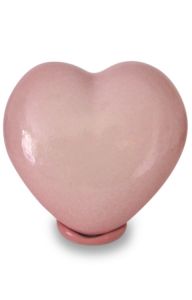 Urna incineración niño 'Corazón' rosa