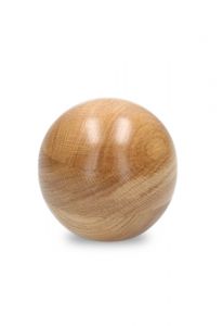 Mini urna para cenizas madera de roble natural