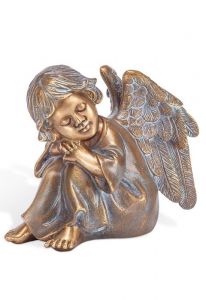 Escultura conmemorativa Ángel sentado – 3D, libre, con taco de fijación en la parte inferior
