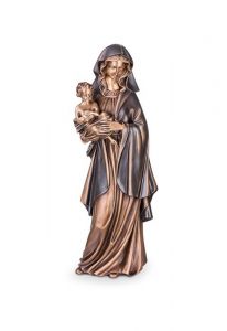 Escultura conmemorativa María con niño en varios tamaños – 3D, libre, con taco de fijación en la parte inferior