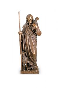 Escultura conmemorativa Buen pastor – 3D, libre, con taco de fijación en la parte inferior