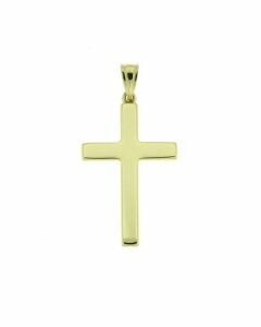 Colgante conmemorativa 'Cruz' de oro amarillo 14k