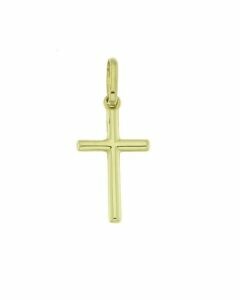 Colgante conmemorativa 'Cruz' de oro amarillo 14k