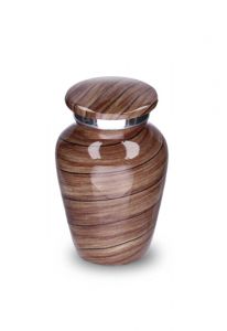 Urna funeraria pequeña 'Elegance' con aspecto madera
