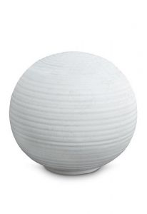 Mini urna para cenizas de porcelana 'Sfera' - Hielo