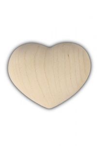 Mini urna para cenizas corazón de madera de arce